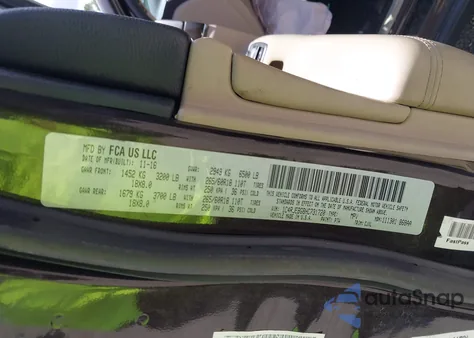 2017 Jeep Grand Cherokee Limited 4X2 z USA, uszkodzony, nr VIN 1C4RJEBG8HC731720